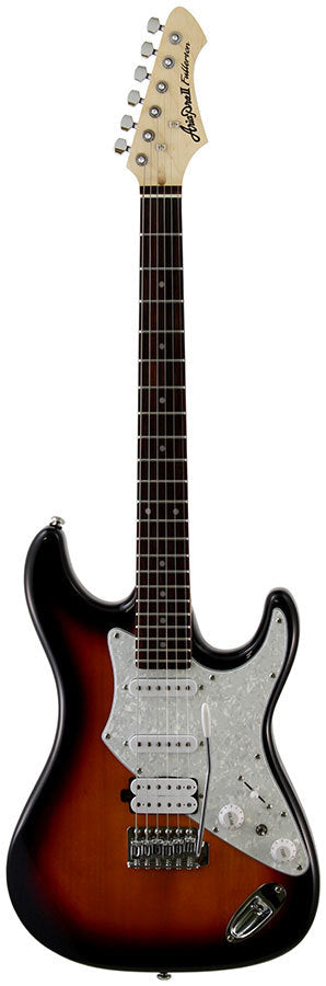 Aria 714-STD Series Electric Guitar in 3-Tone Sunburst