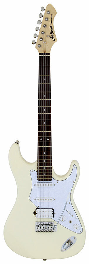 Aria 714-STD Series Electric Guitar in Vintage White