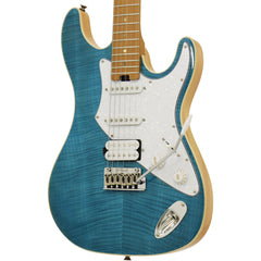 Aria 714-MK2 Fullerton Series Electric Guitar in Turquoise Blue