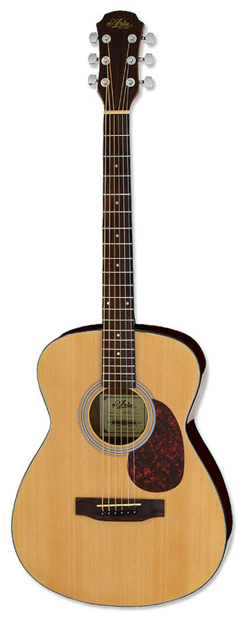Aria ADF-01 Series Folk Body Acoustic Guitar in Gloss Natural