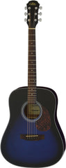 Aria ADW-01 Series Dreadnought Acoustic Guitar in Blue Shade Gloss Finish