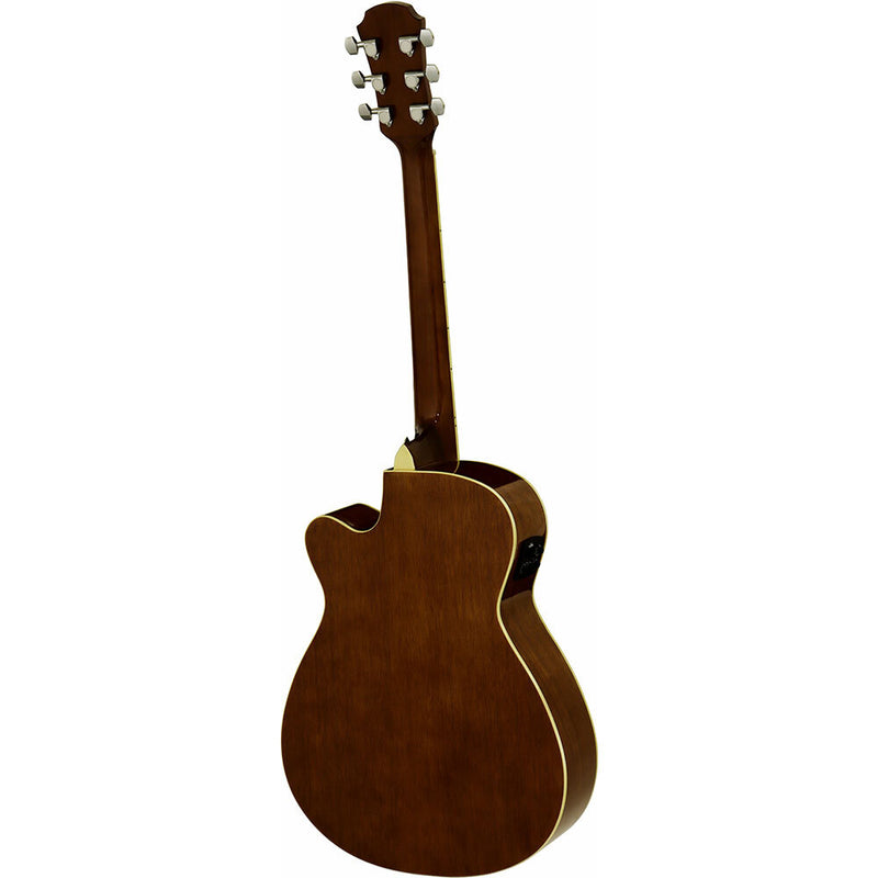 Aria AFN-15 Prodigy Series AC/EL Folk Body Guitar with Cutaway in Natural Gloss