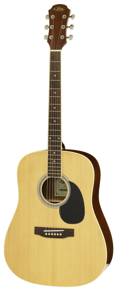 Aria Prodigy Series Acoustic Guitar Package in Natural Matte Finish