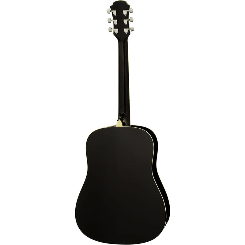 Aria AWN-15 Prodigy Series Acoustic Dreadnought Guitar in Black Gloss