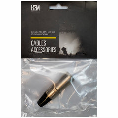 Leem Male Heavy Duty XLR Cable Connector in Nickel (Pk-1)