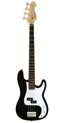 Aria STB-PB Series Electric Bass Guitar in Black