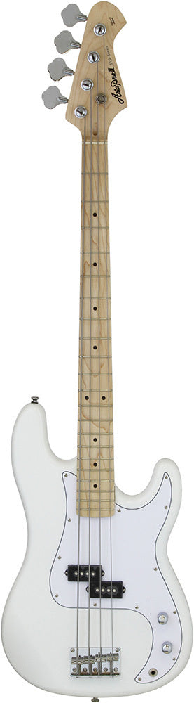 Aria STB-PB/M Series Electric Bass Guitar in White