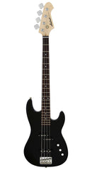 Aria STB-PJ Series Electric Bass Guitar in Black