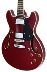 Aria TA-CLASSIC Semi-Hollow Electric Guitar in Wine Red Gloss