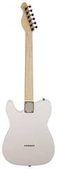 Aria Pro II TEG-Series Electric Guitar in Ivory with White Pickguard