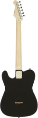 Aria Pro II TEG-Series Electric Guitar in Black with Red Tortoise Pickguard