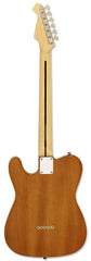 Aria Pro II TEG-Series Semi-Hollow Electric Guitar in Natural with White Pearl Pickguard