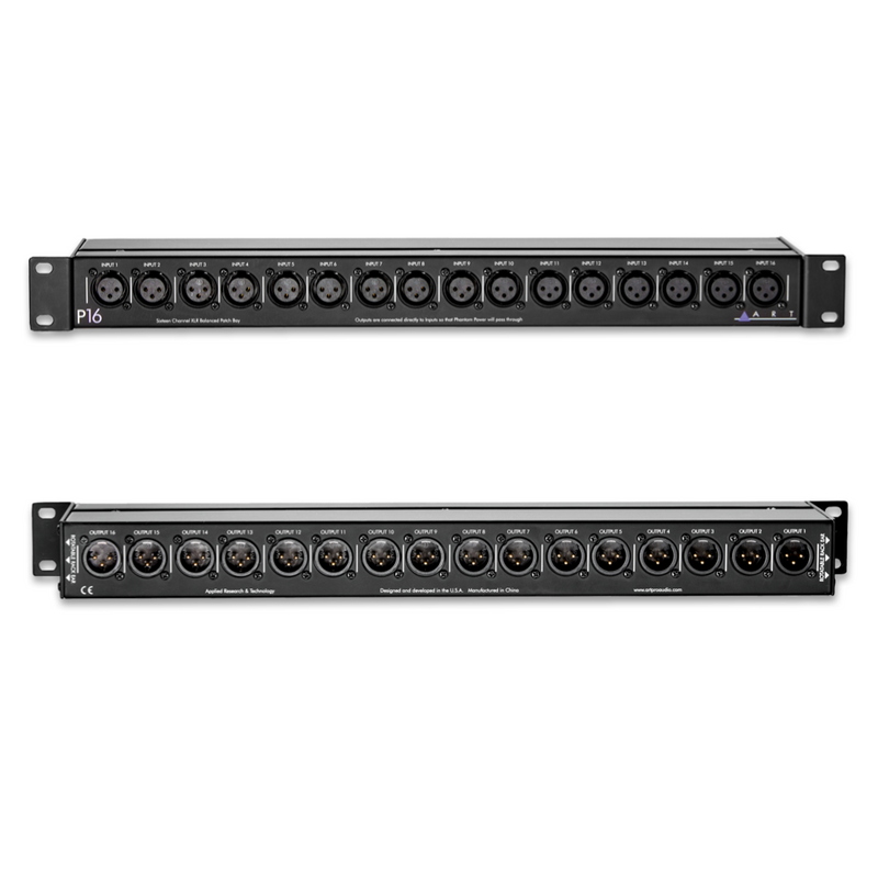 Art Pro Audio P16 16 Point Xlr Balanced Patch Bay
