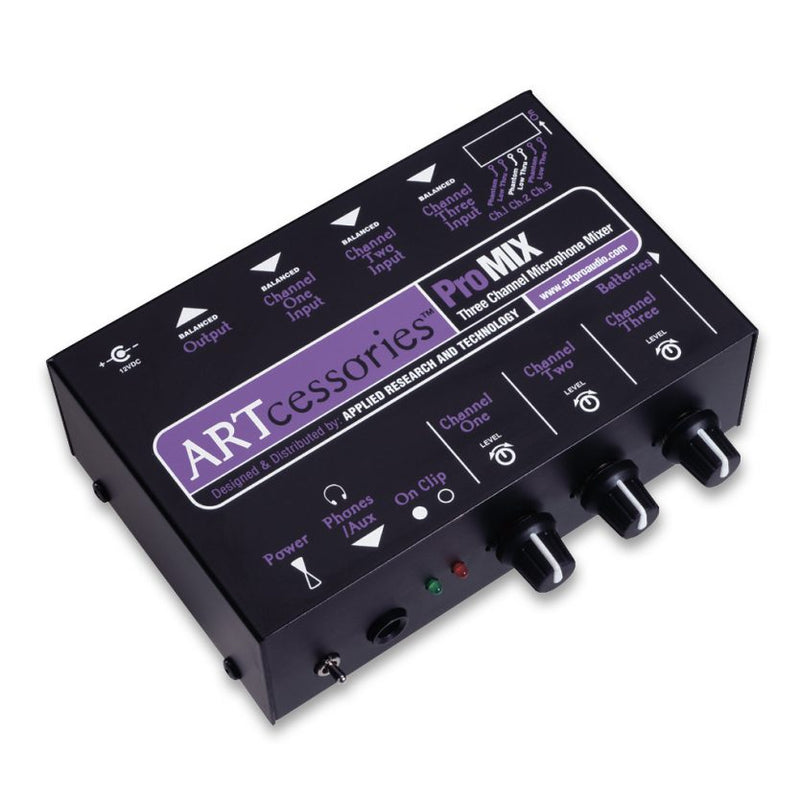 Art Pro Audio Promix 3-Channel Microphone Mixer