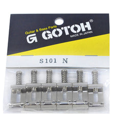 Gotoh S101 Series Bent-steel 11.3mm Electric Guitar Saddles in a Nickel finish (Set of 6)