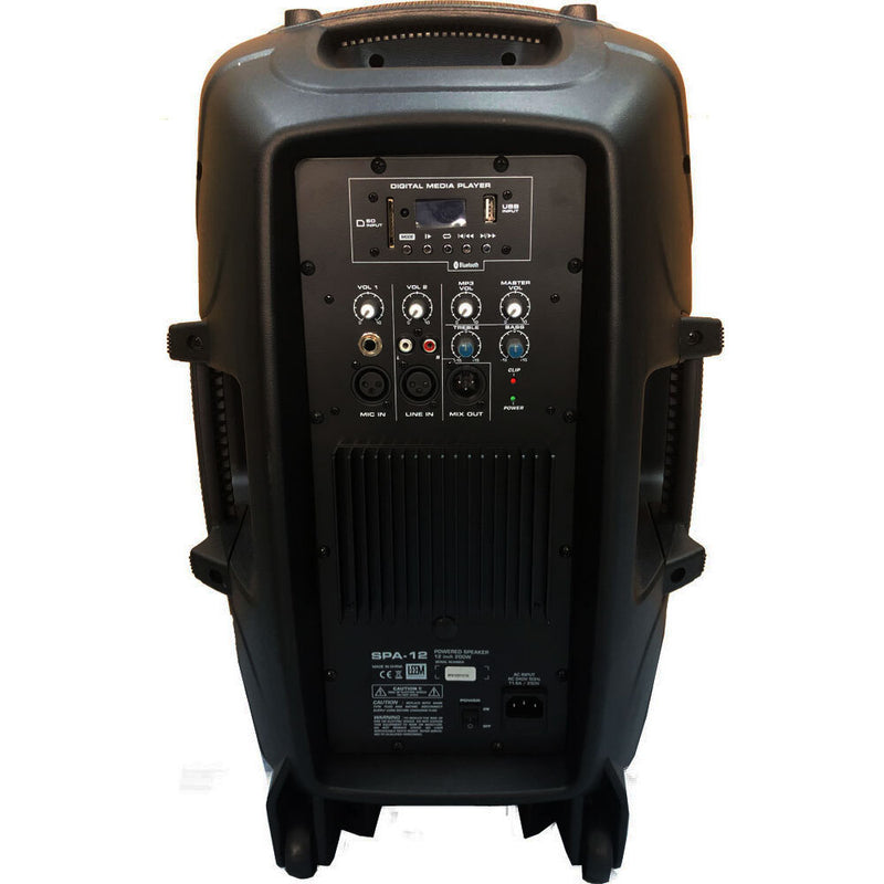 Leem SPA-12 Active 200W, 2-Way, 12" Powered PA Speaker