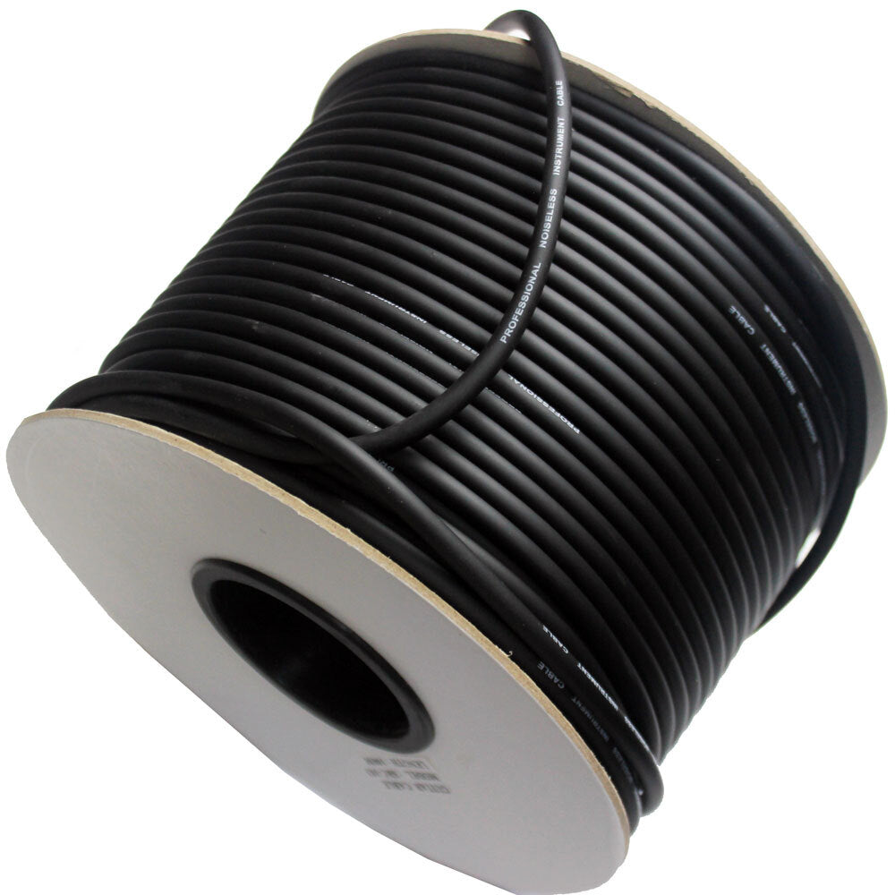Leem 100m Bulk Guitar Instrument Cable (0.08mm CU x 60, Braided Shield)