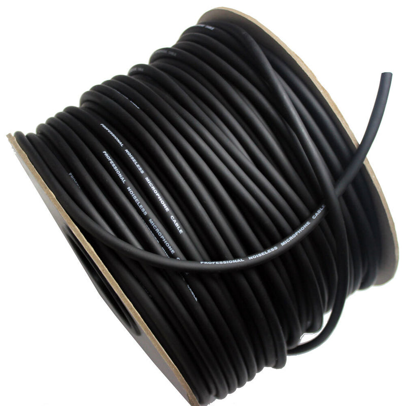 Leem 100m Bulk Microphone Cable (0.12mm CU x 20, Braided Shield)