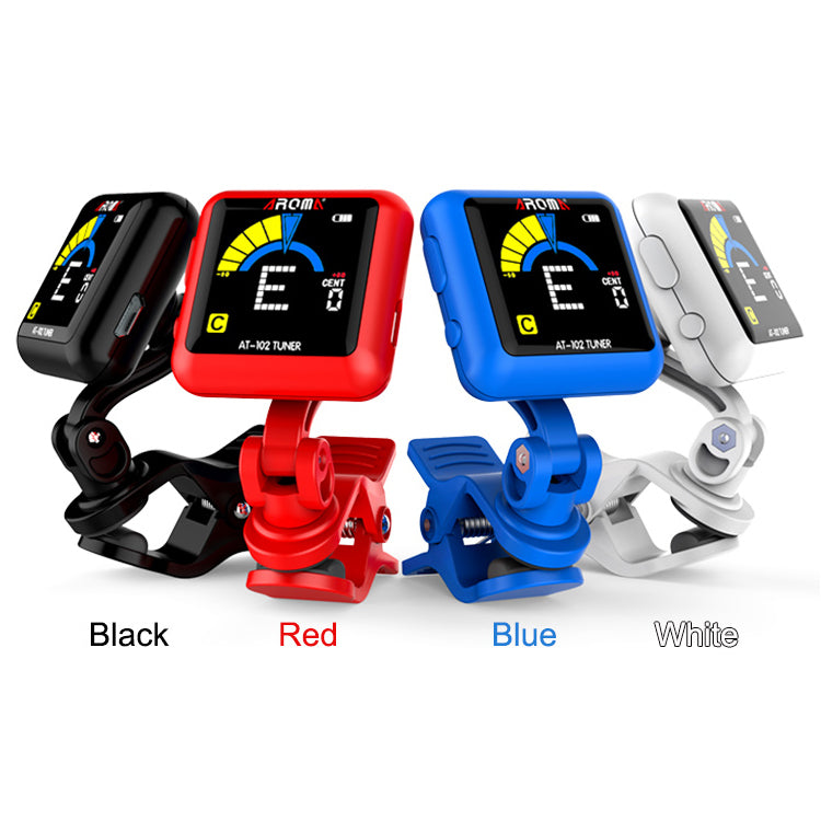 Aroma Rechargeable Chromatic Clip-on Tuner Red [AT102RD]