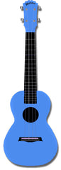 Kealoha Concert Ukulele in Plain Blue with Blue ABS Resin Body