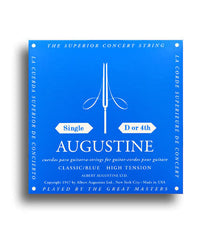 Augustine Classic Blue High Tension (D-4th) Single Classical Guitar String
