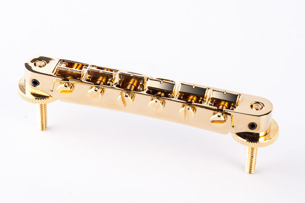 TonePros Replacement Abr-1 Tuneomatic - Gold (Notched saddles)