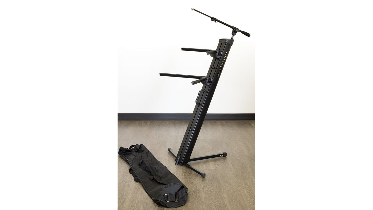 Ultimate Support AX-48 PRO PLUS APEX AX-48 Pro Column Keyboard Stand w/ Mic Boom and Bag - Black