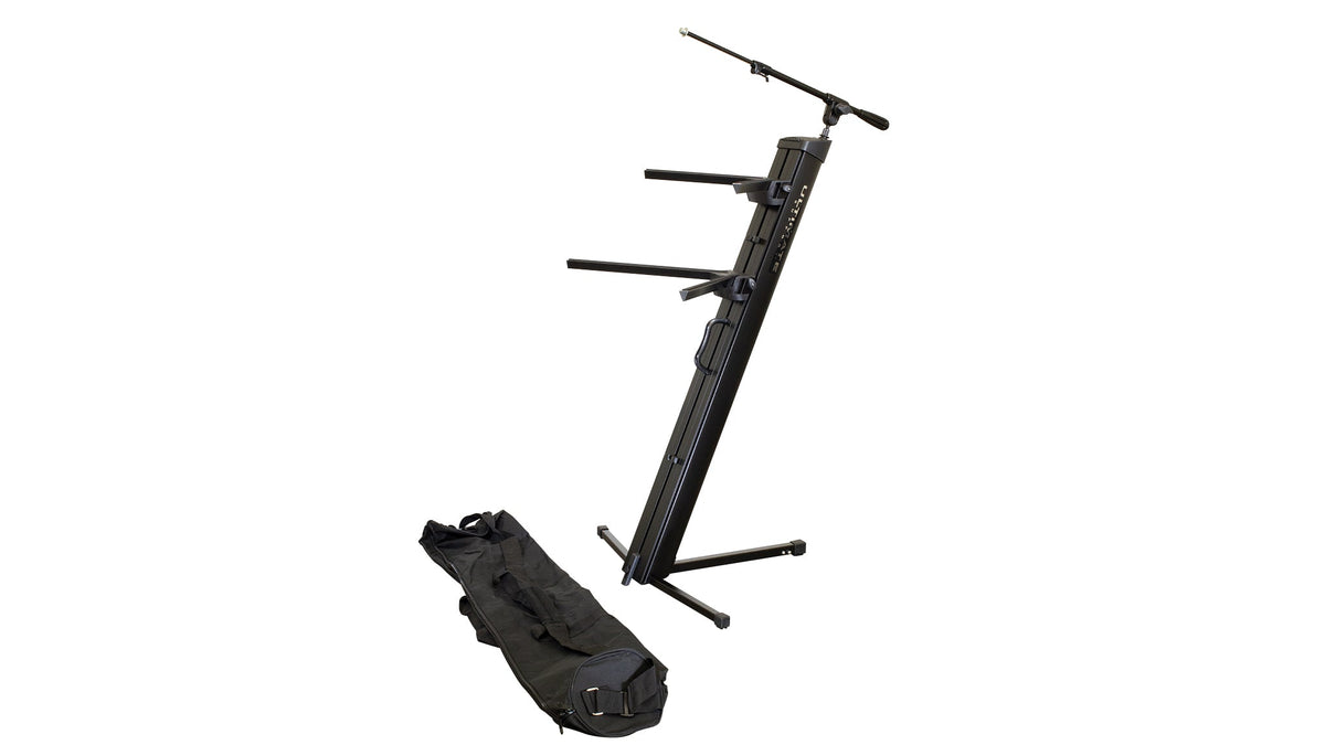 Ultimate Support AX-48 PRO PLUS APEX AX-48 Pro Column Keyboard Stand w/ Mic Boom and Bag - Black