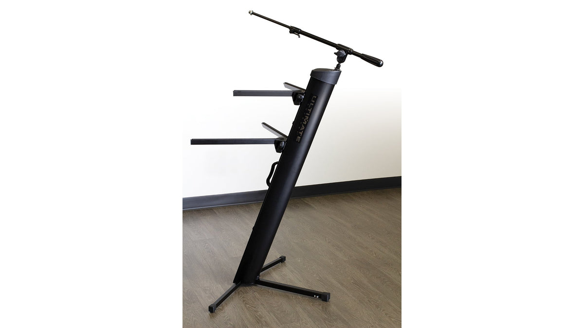Ultimate Support AX-48 PRO PLUS APEX AX-48 Pro Column Keyboard Stand w/ Mic Boom and Bag - Black