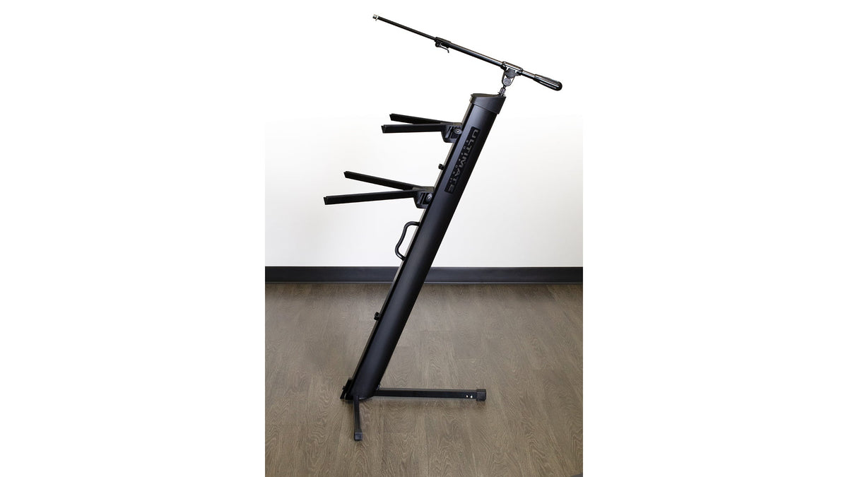 Ultimate Support AX-48 PRO PLUS APEX AX-48 Pro Column Keyboard Stand w/ Mic Boom and Bag - Black