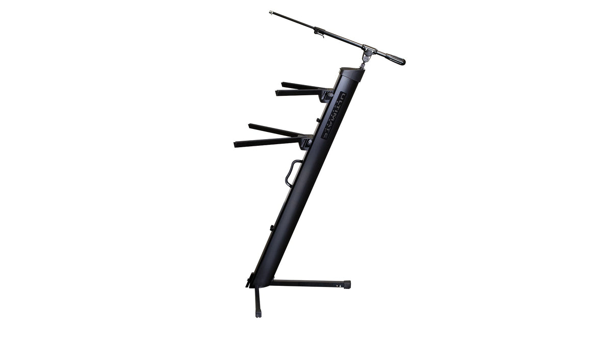 Ultimate Support AX-48 PRO PLUS APEX AX-48 Pro Column Keyboard Stand w/ Mic Boom and Bag - Black