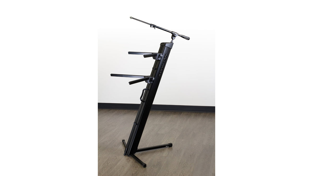 Ultimate Support AX-48 PRO PLUS APEX AX-48 Pro Column Keyboard Stand w/ Mic Boom and Bag - Black