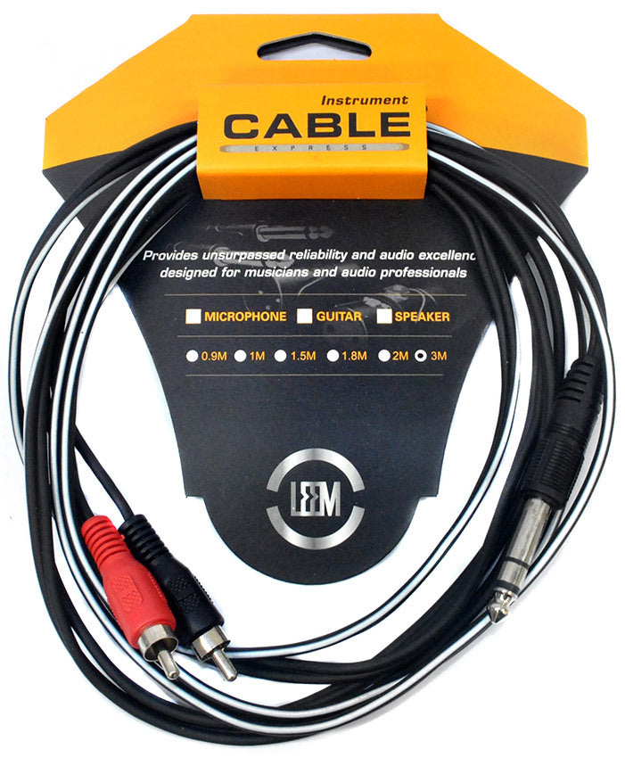 Leem 10ft Y-Cable (1/4