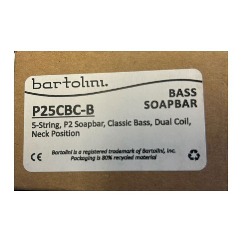 Bartolini P25CBCB Classic Bass 5-String Dual Coil P2 Soapbar Neck Pickup