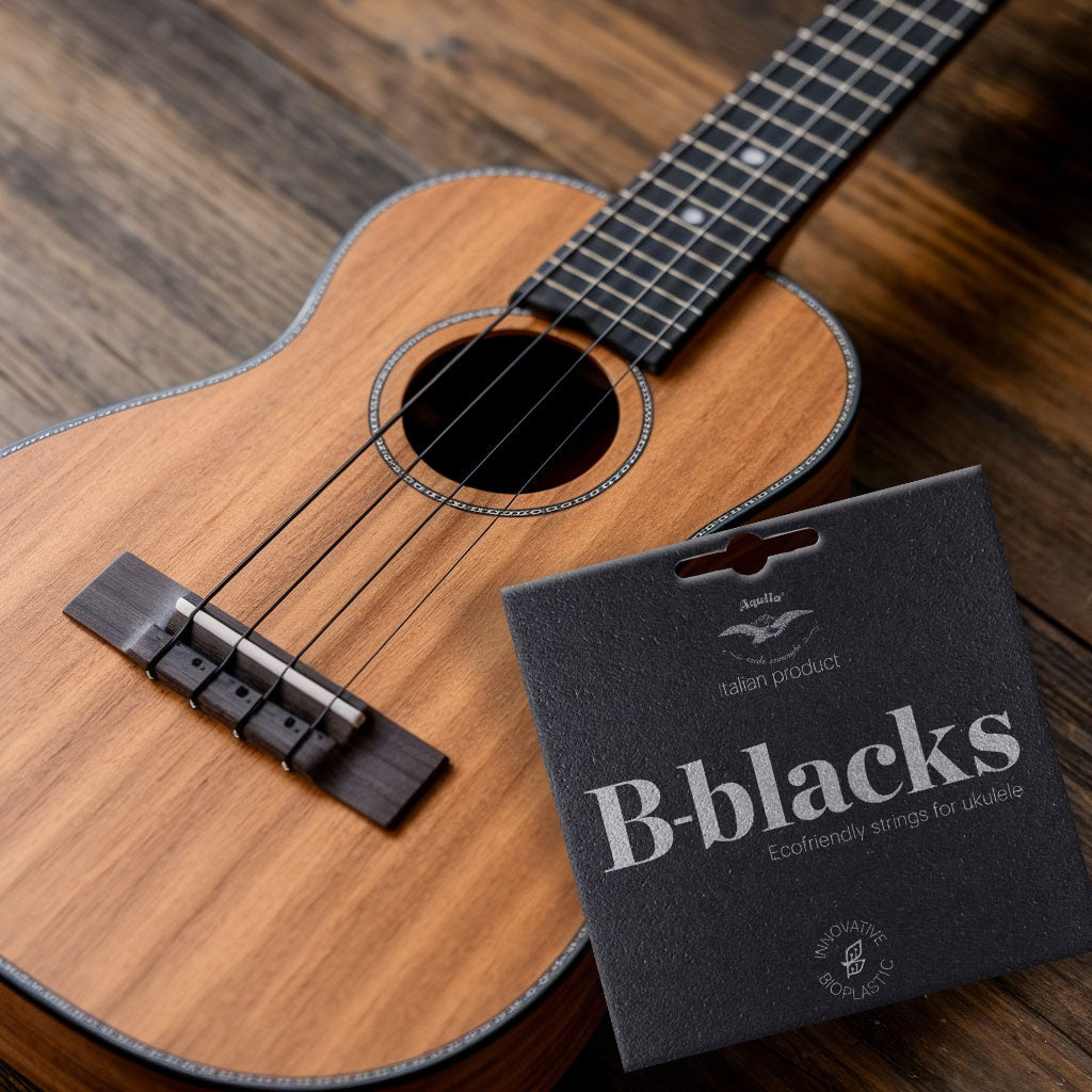 Aquila B-Black Uke Tenor String Set w/Wound Low G 183U