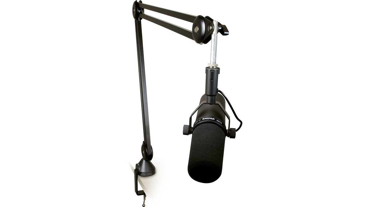 Ultimate Support BCM-200 Broadcast Mic Stand - Scissor Style - Max Height of 39
