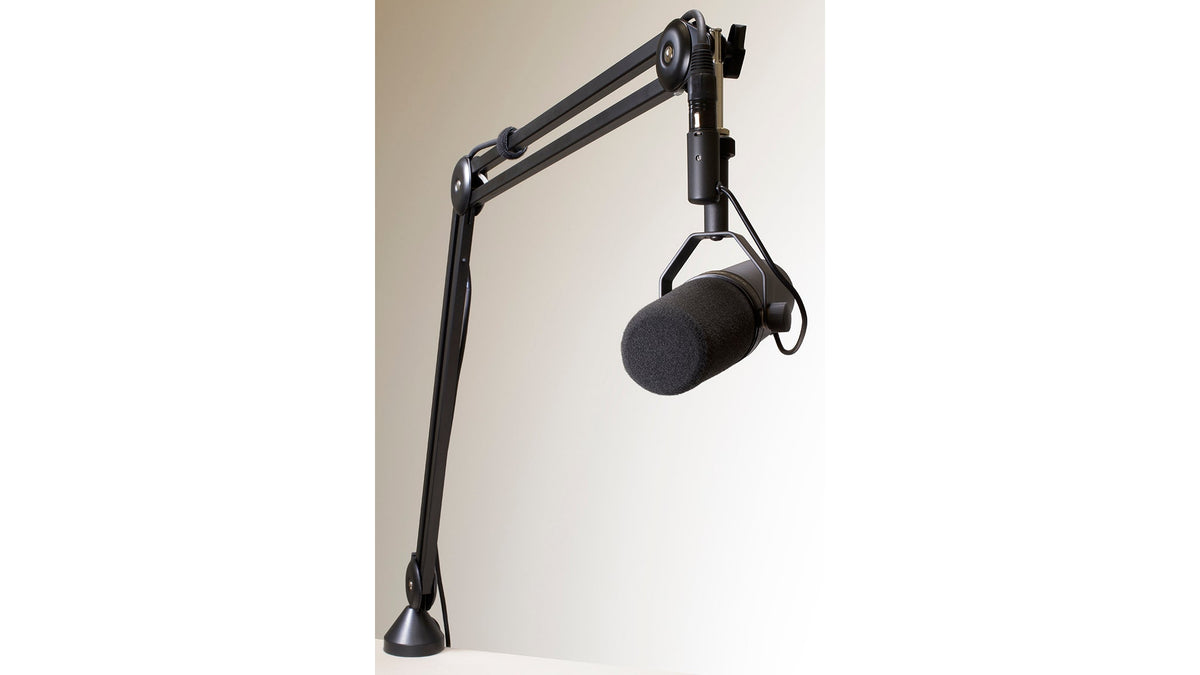 Ultimate Support BCM-200 Broadcast Mic Stand - Scissor Style - Max Height of 39