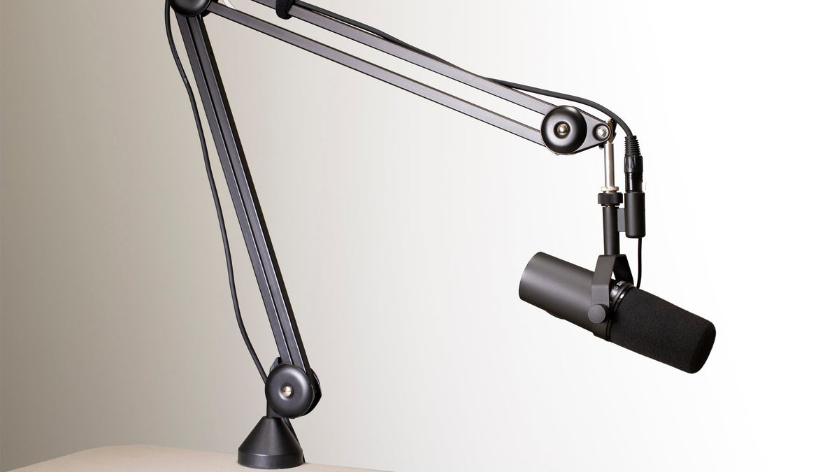 Ultimate Support BCM-200 Broadcast Mic Stand - Scissor Style - Max Height of 39