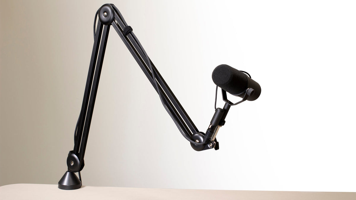 Ultimate Support BCM-200 Broadcast Mic Stand - Scissor Style - Max Height of 39