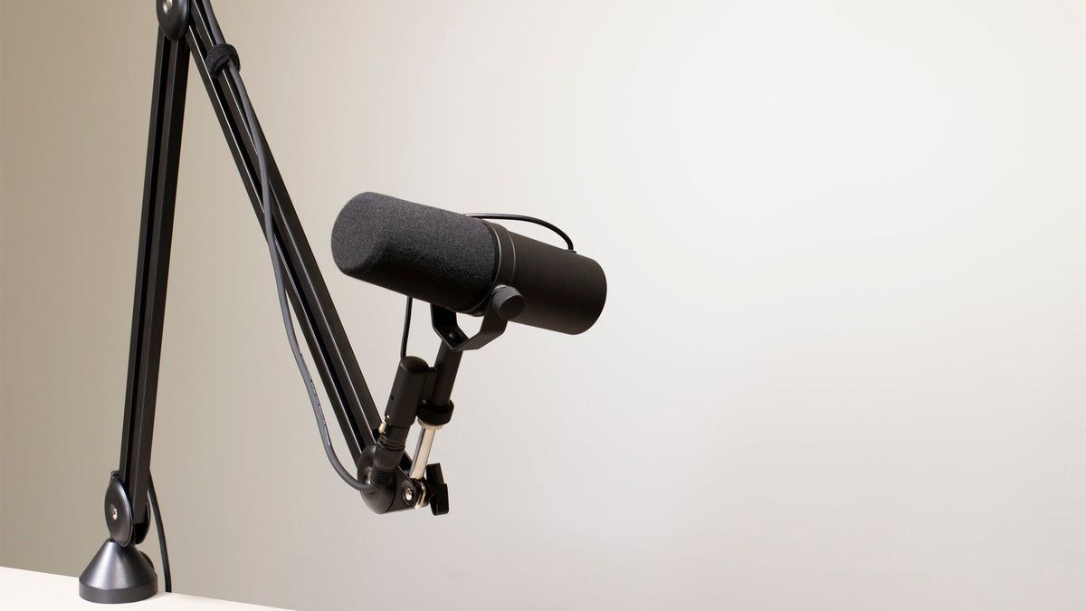 Ultimate Support BCM-200 Broadcast Mic Stand - Scissor Style - Max Height of 39