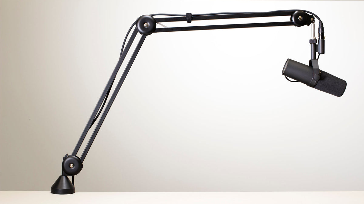 Ultimate Support BCM-200 Broadcast Mic Stand - Scissor Style - Max Height of 39