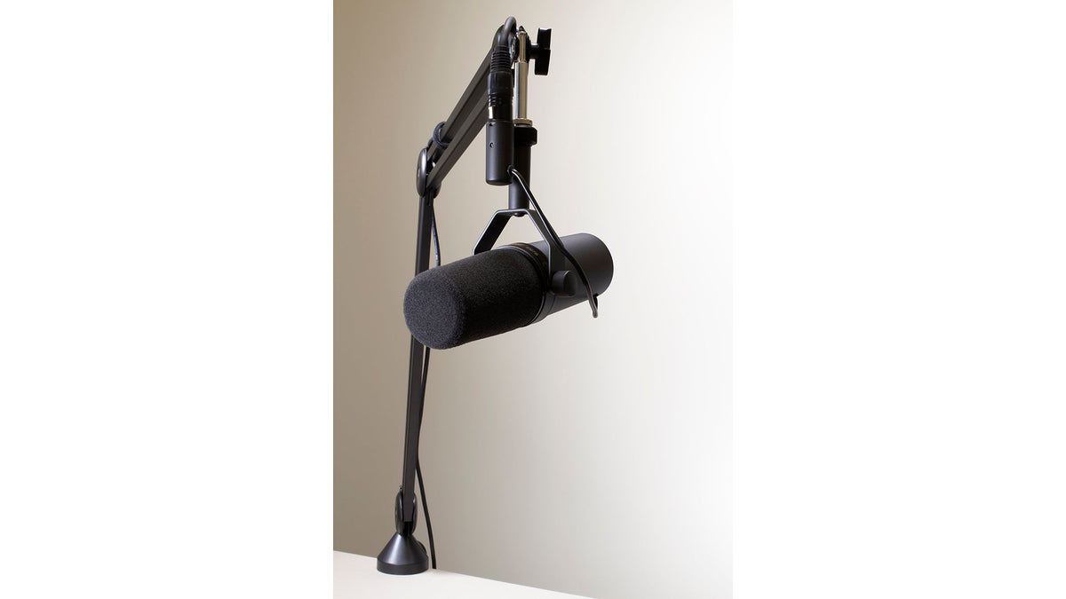 Ultimate Support BCM-200 Broadcast Mic Stand - Scissor Style - Max Height of 39