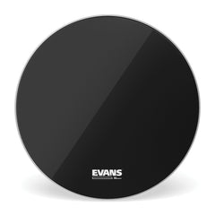 EVANS EQ3 Resonant Black Bass Drum Head, No Port, 18 Inch