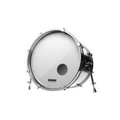 EVANS EQ3 Resonant Smooth White Bass Drum Head, 18 Inch