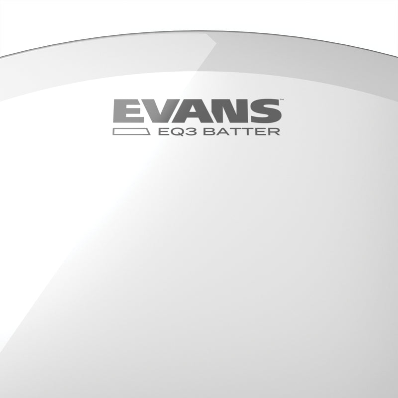 EVANS EQ3 Clear Bass Drum Head, 24 Inch