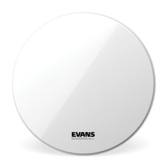 EVANS EQ3 Resonant Smooth White Bass Drum Head, No Port, 24 Inch