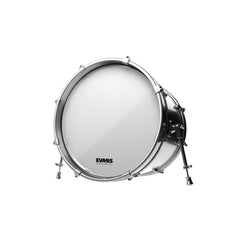 EVANS EQ3 Resonant Smooth White Bass Drum Head, No Port, 24 Inch