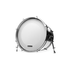 EVANS EQ3 Resonant Coated White Bass Drum Head, No Port, 24 Inch