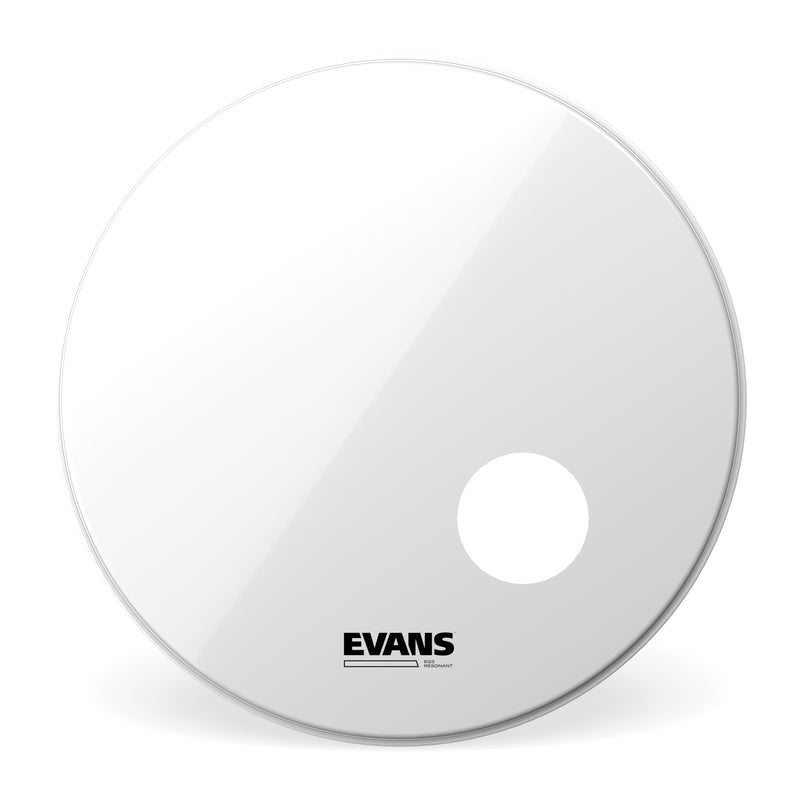 EVANS EQ3 Resonant Smooth White Bass Drum Head, 26 Inch