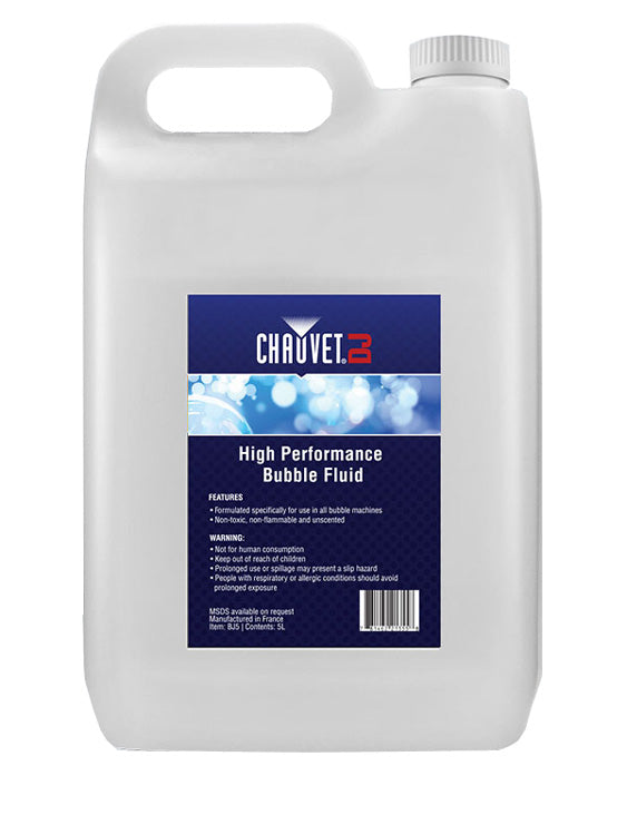 Chauvet DJ BF5 High Performance Bubble Fluid – 5 Litre